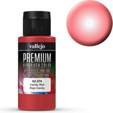 Vallejo 62074 60 Ml. Candy Red, Premium Rc Color Serisi Model Boyası