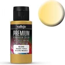 Vallejo 62042 60 Ml. Metallic Yellow, Pearl&metallics, Premium Rc Color Serisi Model Boyası