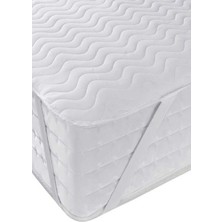 Altın Karma Kapitoneli Alez 100X200 cm Sıvı Geçirmez Yatak Koruyucu Tek Kişilik