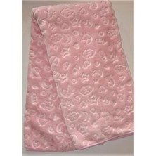 Özgürce Yumuşak ve Şık Kabartmalı Bebek Battaniyesi 100X120 Cm, Peluş Konfor