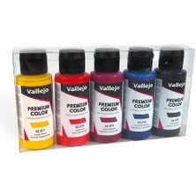 Vallejo 62104 5X60 Ml. Candy Colors, Premium Rc Color Serisi Model Boyası Seti