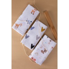 Özgürce Organik Müslin Örtü ve Battaniye Seti, Çok Amaçlı, 80X90, Yumuşak ve Nefes Alır