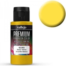 Vallejo 62003 60 Ml. Basic Yellow, Opaque, Premium Rc Color Serisi Model Boyası