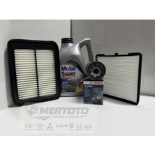 Mobil Hyundai I10 Benzinli ( 08-11 ) 5W-30 Yağ - Hava- Polen Bakım Seti