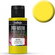 Vallejo 62031 60 Ml. Yellow Fluorescent, Premium Rc Color Serisi Model Boyası