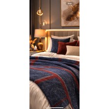 Özyün %100 Doğal Tek Kişilik Yün Battaniye 160X220CM – Kalın Dokulu Ekose – Siyah Lacivert – Kışlık Tv Battaniyesi-Koltuk -Kamp ⛺️