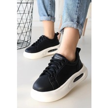 Erbilden Chris Beyaz Cilt Yeşil Detaylı Bağcıklı Spor Ayakkabı