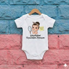 Novera Baby Organik %100 Pamuklu Bebek Zıbın Bebek Body Güzelliğimi Teyzemden
