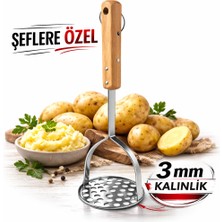 Dies 304 Paslanmaz Çelik Patates Ezici 3 mm Kalınlık Havuç Muz Avokado Ezici