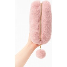 Seyfi Kırtasiye Peluş Kalemlik Makyaj Çantası 10X20 cm Yerli Üretim Tek Bölme Geniş Hacimli
