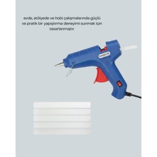 Derin Stok 40W Sıcak Mum Silikon Tabancası 5 Silikon Hediyeli Hızlı Yapıştırma