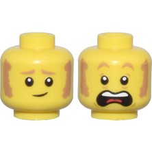LEGO Minifigür Parçaları: Kafa: 3626PB2903