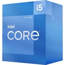 İsmiyle Al Intel I5-12400 6 Core, 2.5ghz, 18MB, 65W, LGA1700, 12.nesil, Box, (Dahili Grafik Var, Fan Var)