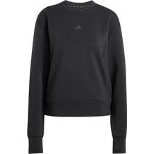 adidas Kadın  Siyah  Sweatshirt D4T KNIT CREW JP2655