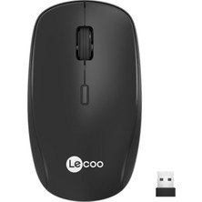 İsmiyle Al Lenovo Lecoo WS203 Kablosuz 2400DPI+4 Tuşlu Siyah Mouse