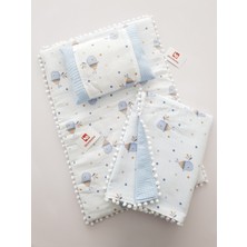 Özgürce Yenidoğan Bebek Alt Açma Seti, Minder, Müslin ve Yastık ile Konforlu Uyku