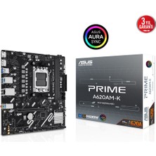 İsmiyle Al Asus Prıme A620AM-K, 2xddr5, 1x M.2, Dp, Hdmı, Am5 Soket Anakart