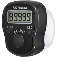 Mucit Home Siyah Sesli Işıklı Zikirmatik Dijital Yüzük Tesbih Her 100 De Alarm