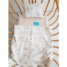 Özgürce Yumuşak 3’lü Bebek Alt Açma Seti: Battaniye, Alt Açma ve Yastık