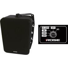 Rose Siyah 4" Bas Hoparlör