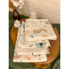 Özgürce Yenidoğan Bebek Müslin Set: Kundak, Alt Açma, Battaniye ve Bezler