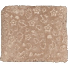 Özgürce Yumuşak Kabartmalı Peluş Bebek Battaniyesi 100X120 Cm, Rahat ve Sıcak Tutuyor