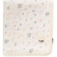 Özgürce Yumuşak ve Desenli Pamuk Bebek Battaniyesi 110X110 cm