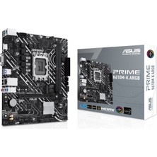 İsmiyle Al Asus Prıme H610M-K Argb, 2xddr5, M.2,d-Sub, Hdmı,12-13.14.nesil, LGA1700 Soket, Anakart