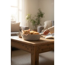 Luna Cucina Jüt Tekli Organizer 21 cm Gri