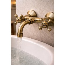 Çapa Lavabo Kurna Şadırvan Banyo Bataryası Antik Renk