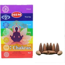 Starseven 7 Chakras Back Flow Cones 10'lu