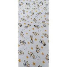 Özgürce Yenidoğan Bebek Pamuklu Penye Battaniyesi ve Puset Örtüsü 80X90