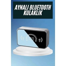 Derin Stok Powerbankli Bluetooth Kulaklık Yüksek Ses Aynalı Çift Dijital Gösterge Ekranı