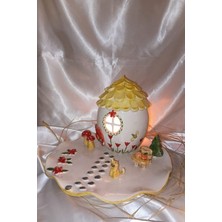 Rahan Hobbit Evi Peri Evi El Işi Hand Made Hobit Evi Seramik Oyuncak Dekor Mumluk Şamdan Mantar Bahçesi