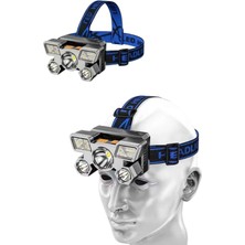 Derin Stok Kafa Lambası 800 Lümen 4 Mod Yüksek Işık Flaşörlü Şarjlı LED Lamba