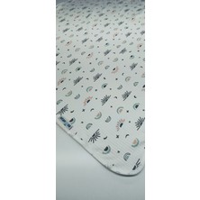 Özgürce Yenidoğan Bebek Pamuklu Penye Battaniye ve Puset Örtüsü 80X90
