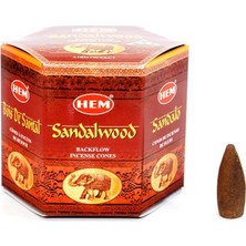Starseven Sandalwood Back Flow Cones 40'lı