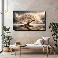 Artprinta Işıltılı Hayat Ağacı Kanvas Tablo – Doğal ve Büyüleyici Duvar Dekorasyonu