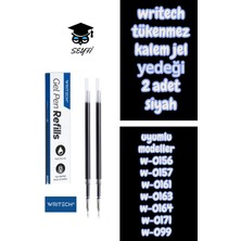Writech Tükenmez Kalem Jel Yedeği 2 Adet Siyah Model W-0156 W-0157 W-0161 W-0163 W-0164 W-0171 W-099