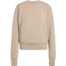 adidas Kadın  Kahverengi  Sweatshirt D4T KNIT CREW JX7304