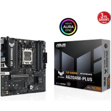 İsmiyle Al Asus Tuf Gamıng A620AM-PLUS, 4xddr5, 2x M.2, Hdmı, 2xdp, Amd Ryzen 7000 Serisi, Am5 Soket Anakart