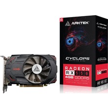 İsmiyle Al Arktek Cyclops RX550 4GB GDDR5 128BIT Gaming Ekran Kartı 500 MHz Çekirdek Hızı 1xDVI 1xHDMI 1xDP