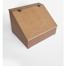 Yegane Concept Ham Mdf, Boyanabilir, Menteşe Kapaklı, Geniş Hacimli Ekmeklik, Ekmek Kutusu