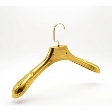 Dekohop Erkek Ceket Gömlek Gold Renk Kaplamalı Plastik Askı 10 Adet