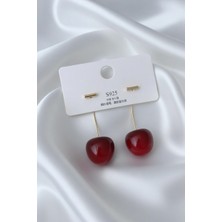 Jade'm Gold Gold Renk Kiraz Model Kadın Küpe