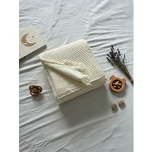 Özgürce Çift Taraflı Elyaf Dolgulu 4 Katlı Müslin Battaniye ve Puset Örtüsü