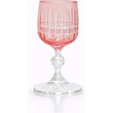 Pudra Pembe Kristal Ayaklı Lüks Bardak Su Kahve Yanı Kokteyl Sunum Bardağı Vintage Cam – Sudedi Home