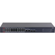 İsmiyle Al Dahua CS4228-24GT-240, 24PORT, Gigabit, Poe 240W, 2 Port Uplink, 2 Port Sfp Gigabit Combo, Cloud Yö