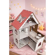 Ahşap Oyun Evi Kelebek Çatılı