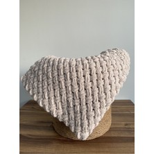 Özgürce Yumuşacık Örgü Bebek Battaniyesi, Sütlü Kahve Renk, Sıcak ve Rahat